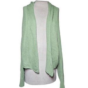 Green Open Cardigan Sweater Size XL